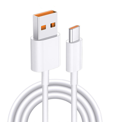 cable de datos blanco de la carga por USB del color de la longitud del 1m 20V 3A 60W USB 3,1 para la carga rápida
