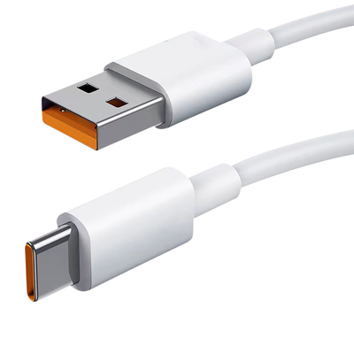 cable de datos blanco de la carga por USB del color de la longitud del 1m 20V 3A 60W USB 3,1 para la carga rápida