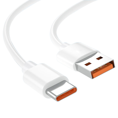 cable de datos blanco de la carga por USB del color de la longitud del 1m 20V 3A 60W USB 3,1 para la carga rápida