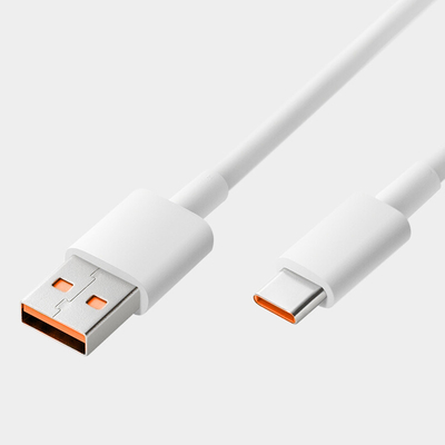 cable de datos blanco de la carga por USB del color de la longitud del 1m 20V 3A 60W USB 3,1 para la carga rápida