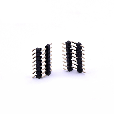 La fila doble plástica imprimió los conectores de la placa de circuito, echada SMD Pin Header de 2.54m m