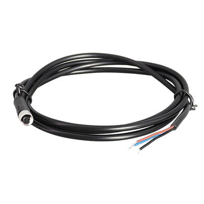 Asambleas de cable impermeables de la chaqueta de PVC IP67 M16 4 Pin Circular Connector Type