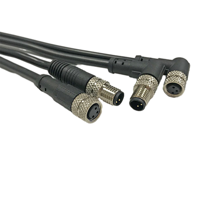 Asambleas impermeables femeninas al aire libre modificadas para requisitos particulares del conector 4pin del cable M8 del extremo libre de la longitud