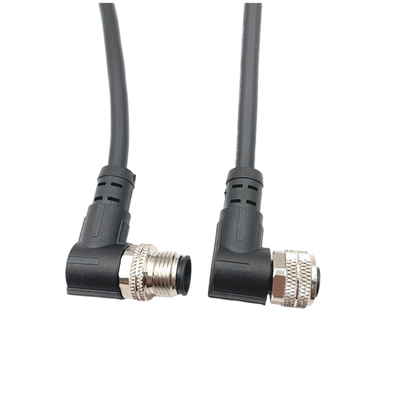 Varón impermeable de las asambleas de cable M12 a la hembra con 4 Pin 8 Pin Connector