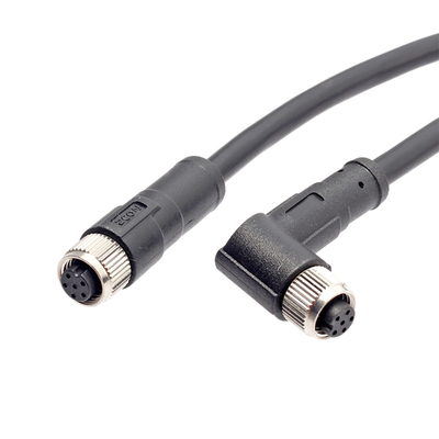 IP67 el conector impermeable del cable M8 telegrafía 5 Pin Female Molding Shield que la chaqueta de PVC telegrafía la vespa eléctrica de la bici