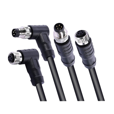 IP67 el conector impermeable del cable M8 telegrafía 5 Pin Female Molding Shield que la chaqueta de PVC telegrafía la vespa eléctrica de la bici
