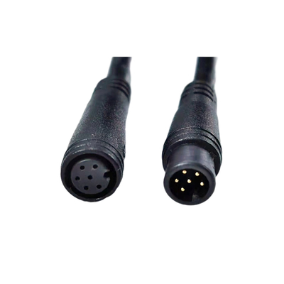 varón de la longitud de los 3Ft a la bicicleta impermeable femenina GPS de M8 6pin que coloca la chaqueta de PVC del cable