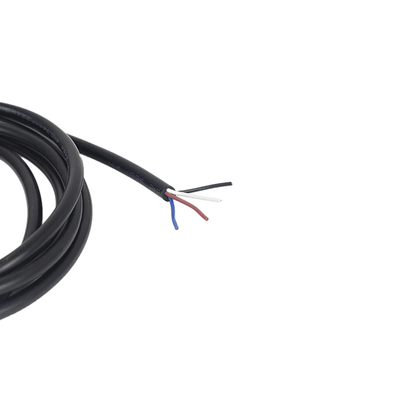 Varón de ángulo recto multi de encargo de las asambleas de cable de la base M12 para el sensor
