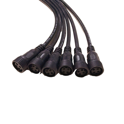 poder del 1M Long Black Color usando las asambleas de cable impermeables al aire libre multiclavijas M18
