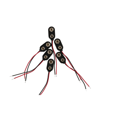el 15cm 2 Pin Cable Wire Assemblies, enviando y manejando el tipo rápido del clip de la batería de los arneses del alambre del conector
