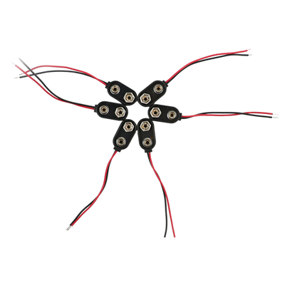el 15cm 2 Pin Cable Wire Assemblies, enviando y manejando el tipo rápido del clip de la batería de los arneses del alambre del conector