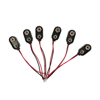 el 15cm 2 Pin Cable Wire Assemblies, enviando y manejando el tipo rápido del clip de la batería de los arneses del alambre del conector