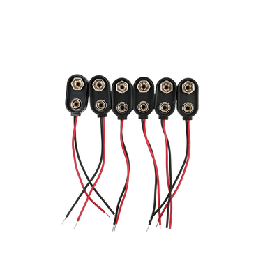 el 15cm 2 Pin Cable Wire Assemblies, enviando y manejando el tipo rápido del clip de la batería de los arneses del alambre del conector