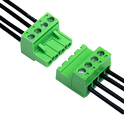 Echada del alambre XK2EDGA 5.08M M del conector del bloque de terminales del PWB del color verde