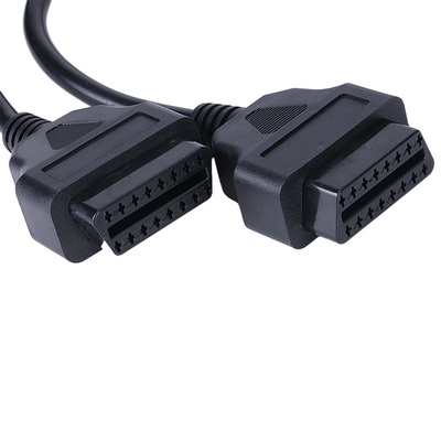 2 en 1 varón del arnés de cable 16pins del automóvil de Overmolded al tipo femenino del divisor de 2 Y