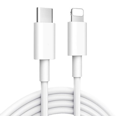 Cable de datos de la carga por USB del PVC del ODM del OEM 2.4A para Iphone rápidamente que carga