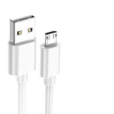 Cubierta de PVC cordón micro el 1M 2.4A del cable de la carga por USB multifuncional