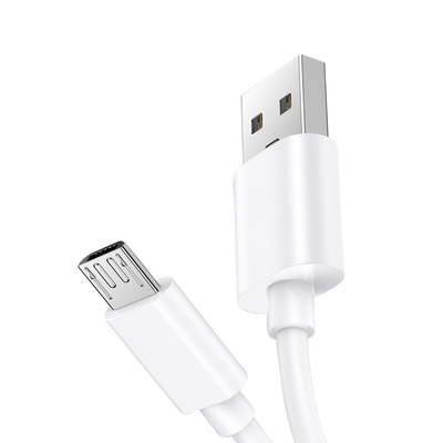 Cubierta de PVC cordón micro el 1M 2.4A del cable de la carga por USB multifuncional
