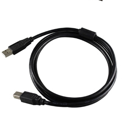 Cable de alta velocidad negro del USB, varón a una impresora de sexo femenino Cord de 2,0 USB