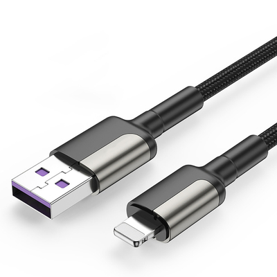 El cable de datos de carga rápido del OEM, el USB micro de nylon telegrafía 2.4A para Iphone