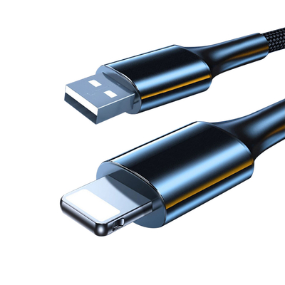 El cable de datos de carga rápido del OEM, el USB micro de nylon telegrafía 2.4A para Iphone