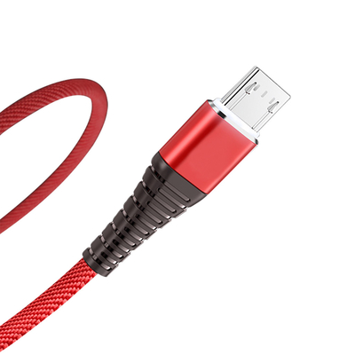 Los datos trenzados de nylon de la carga por USB de la capa telegrafían los 3Ft 2.4A para Mp3 Mp4