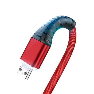 Los datos trenzados de nylon de la carga por USB de la capa telegrafían los 3Ft 2.4A para Mp3 Mp4