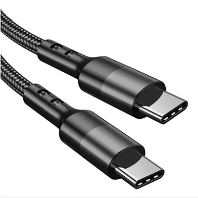 color negro USB C de los 3Ft del cable trenzado de nylon de la longitud para la tableta del ordenador portátil