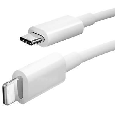 color blanco del Usb C a de C del cable de datos de la carga por USB de la longitud de los 3Ft Usb3.1 con la chaqueta de PVC