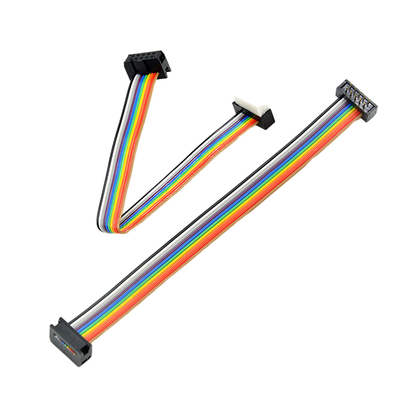 Asamblea de cable multicolora de cinta de la echada de 1,27 milímetros para la automatización industrial