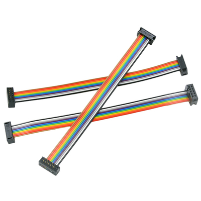 Asamblea de cable multicolora de cinta de la echada de 1,27 milímetros para la automatización industrial