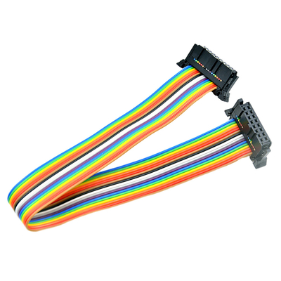 Conectores modificados para requisitos particulares de la echada del indicador de alambre de IDC 16 Pin Flat Ribbon Cable With AWG28# 2.54m m