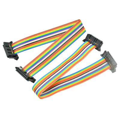 Conectores modificados para requisitos particulares de la echada del indicador de alambre de IDC 16 Pin Flat Ribbon Cable With AWG28# 2.54m m