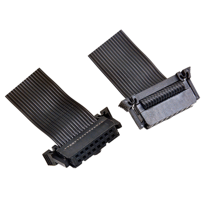 Echada plana del color negro IDC 40 Pin Ribbon Cable 2.54m m para el ordenador automotriz