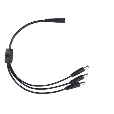 Enchufe de las asambleas de cable de la corriente continua de DC5521 DC5525 5.5×2.5 milímetro para abrir el adaptador