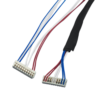 indicador del arnés de cable AWG30 de la echada IDC de 1.0m m con el conector de JST SSR IDC