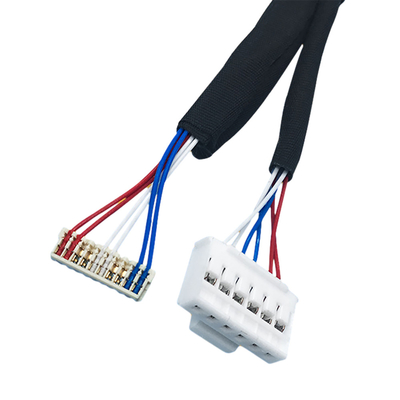 indicador del arnés de cable AWG30 de la echada IDC de 1.0m m con el conector de JST SSR IDC