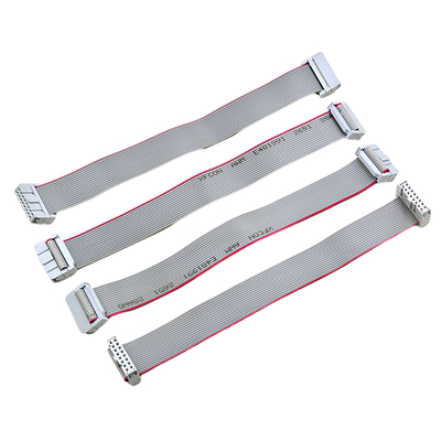 tipo plano doble enchufe masculino del cable de cinta de la fila IDC de 2.54m m UL2651 de 28AWG