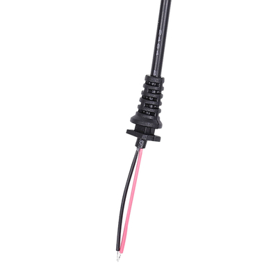Asambleas masculinas y femeninas de cable de transmisión con el alivio de tensión DC barril Jack de 5.5m m x de 2.1m m