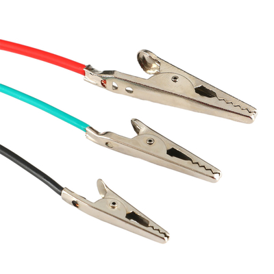 Material terminado doble del HIERRO del PVC de la longitud del cordón el 100cm de las asambleas de cable de transmisión del cocodrilo