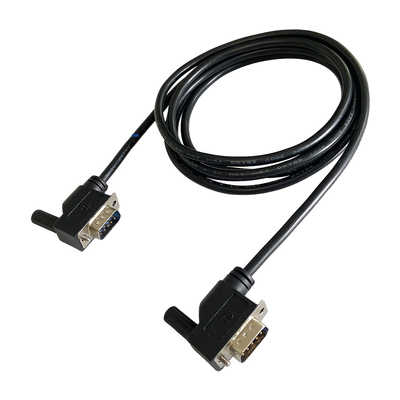 Ángulo multi del cable serial de DB9 Pin Extension Male To Female a la izquierda e a la derecha