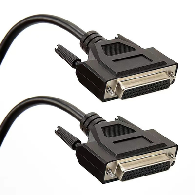 El varón al serial del enchufe masculino Rs232 telegrafía los 3ft con el conector sub de DB9 DB15 DB25 D