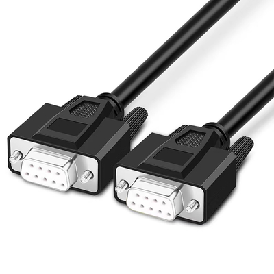 El varón al serial del enchufe masculino Rs232 telegrafía los 3ft con el conector sub de DB9 DB15 DB25 D