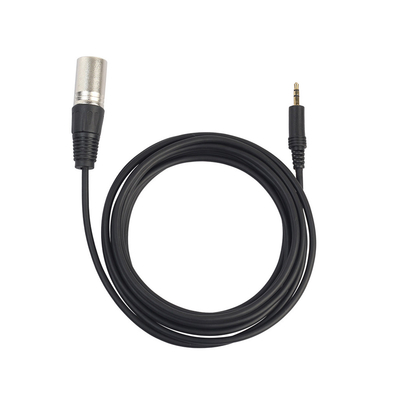 3,5 varón modificado para requisitos particulares del Pin XLR del milímetro Jack Coiled Cable 7 a la hembra 3 Pin Xlr For Video Audio
