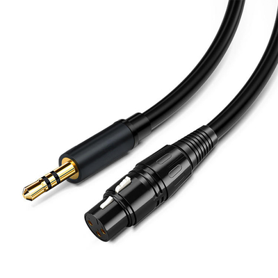 3,5 varón modificado para requisitos particulares del Pin XLR del milímetro Jack Coiled Cable 7 a la hembra 3 Pin Xlr For Video Audio