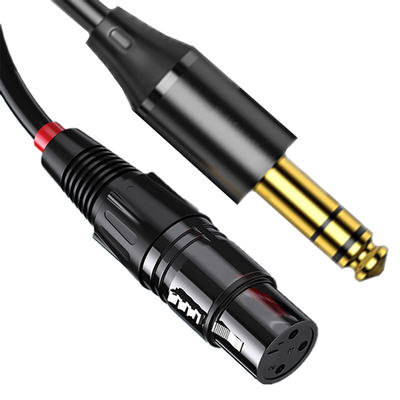 3,5 varón modificado para requisitos particulares del Pin XLR del milímetro Jack Coiled Cable 7 a la hembra 3 Pin Xlr For Video Audio