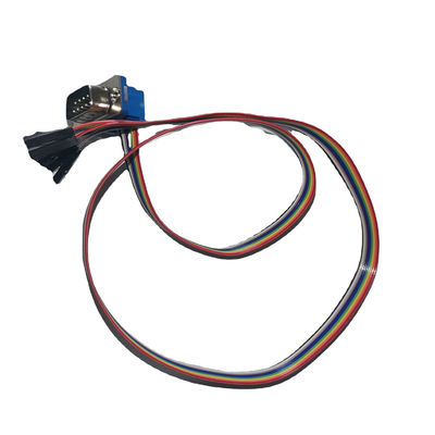Tipo modificado para requisitos particulares echada 10P de los cables de audio y vídeo DIDC de DB9 Pin To 2.54m m