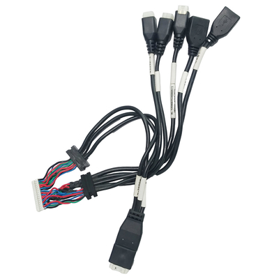 ATX que contiene la vivienda de la encrespadura del alambre de la asamblea de cable de Overmolding JST PH2.0 a la hembra USB2.0
