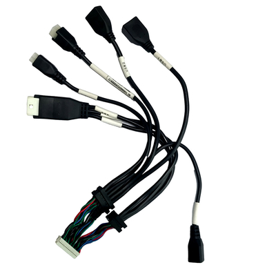 ATX que contiene la vivienda de la encrespadura del alambre de la asamblea de cable de Overmolding JST PH2.0 a la hembra USB2.0
