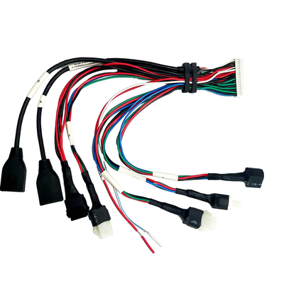 ATX que contiene la vivienda de la encrespadura del alambre de la asamblea de cable de Overmolding JST PH2.0 a la hembra USB2.0